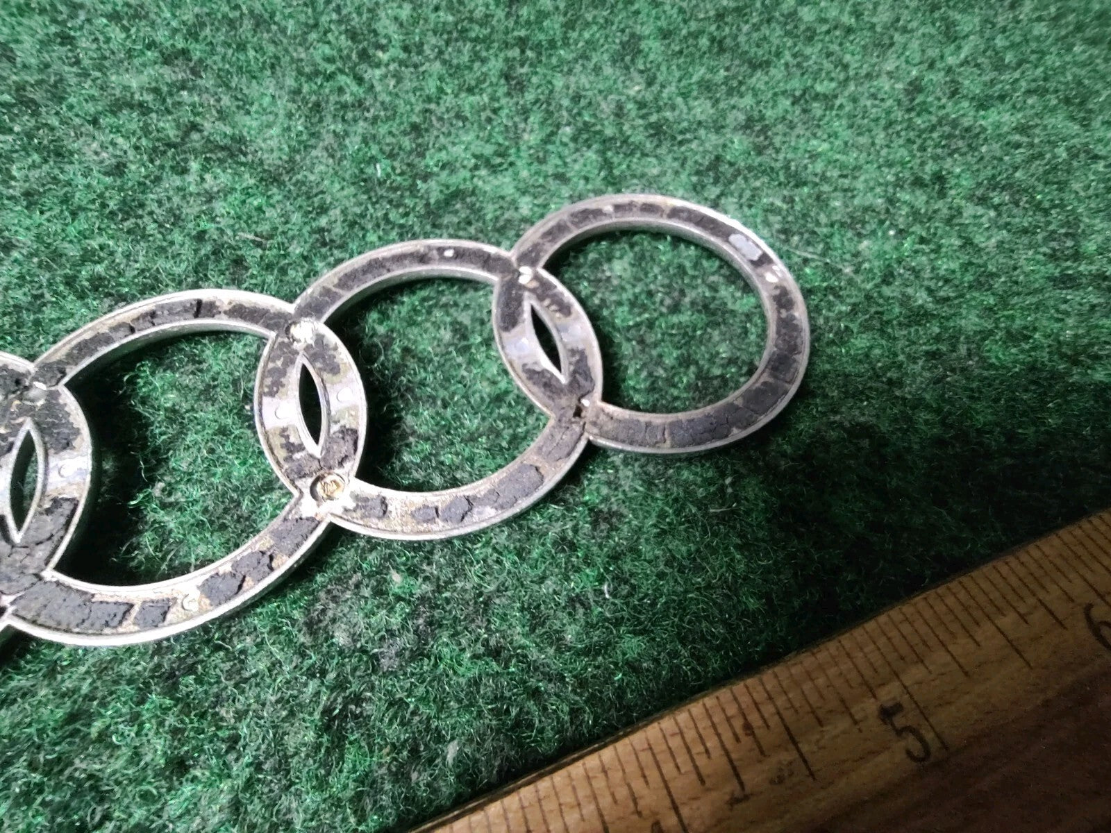 Audi Name Plate Nameplate Badge Emblem Logo Decal Circles 5.5" 5 1/2" 1S6