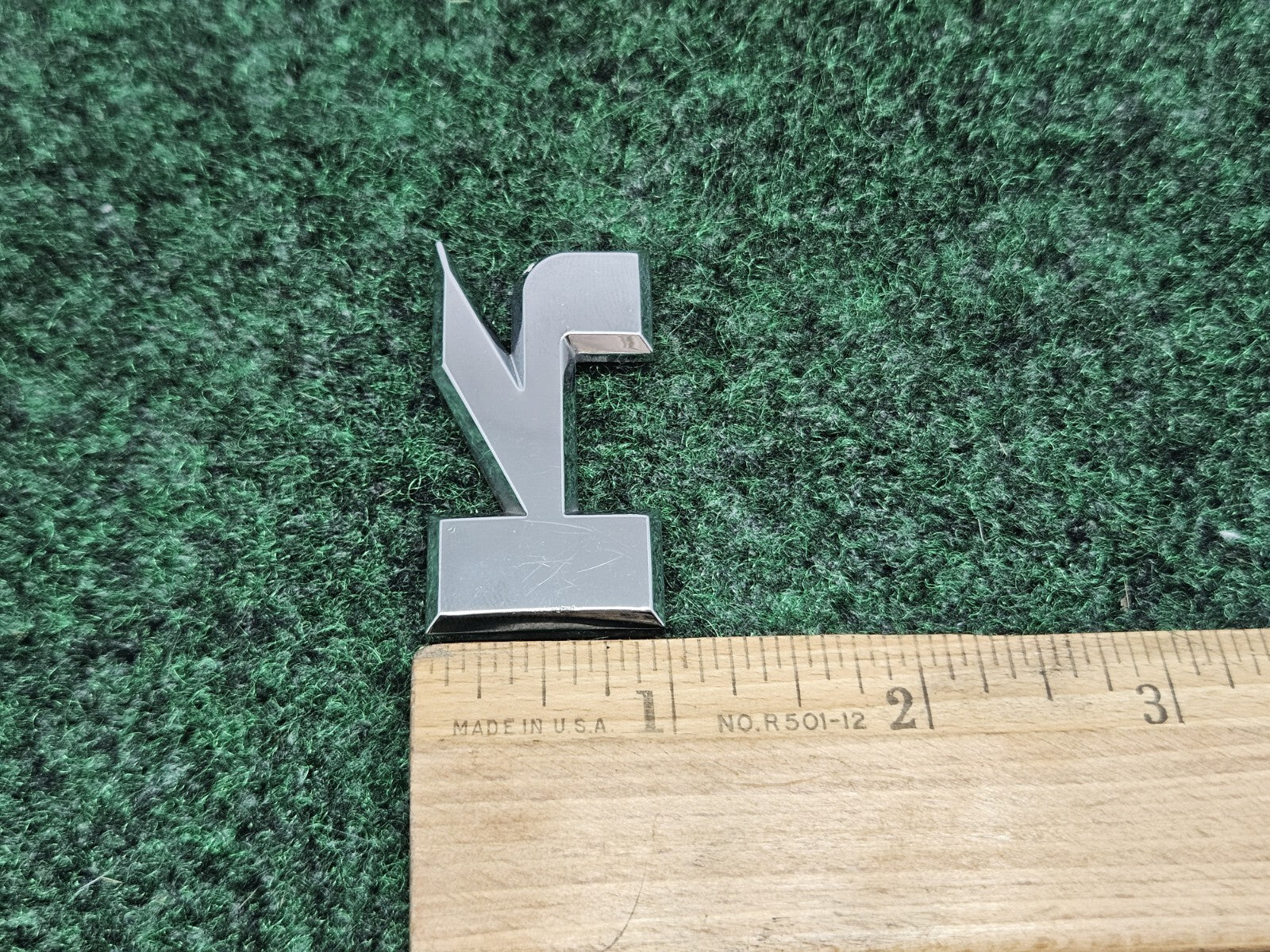 OEM Chrome "K" Hood Hatch Individual Letter Emblem Badge Logo Nameplate 2S2