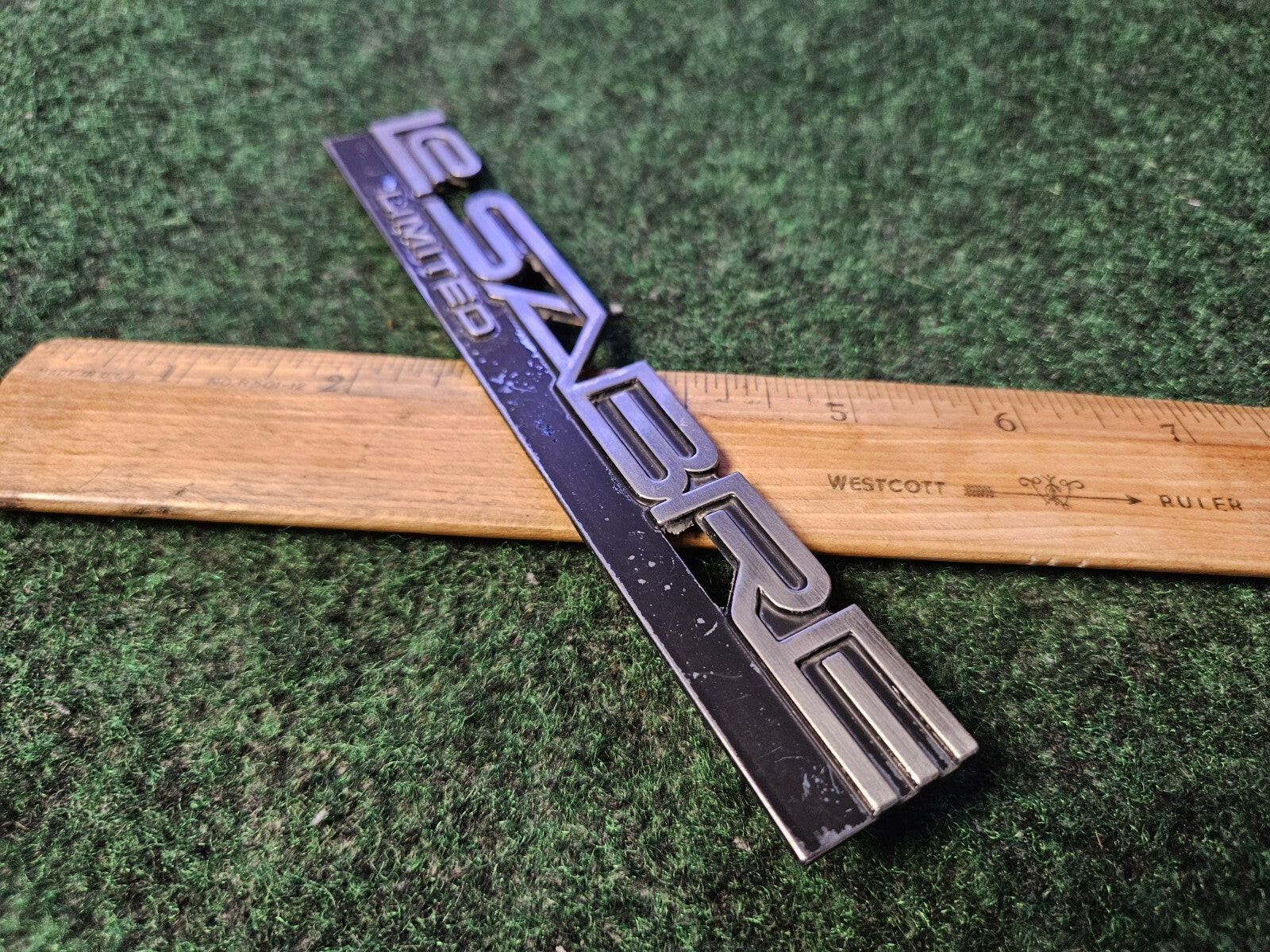 Vintage Buick LeSabre Limited Emblem Badge OEM 80s 90s Metal Trim Nameplate 5M1