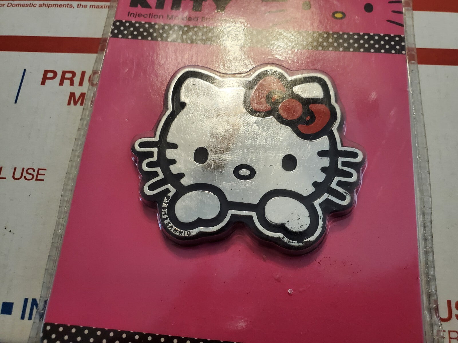 Classic Hello Kitty Injection Molded Chrome Color Licensed Emblem Auto Decal 4L4