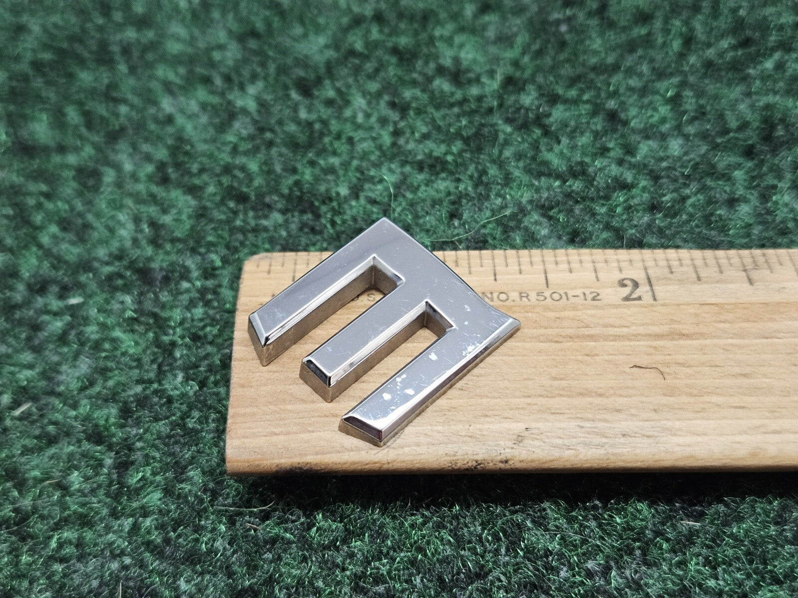 OEM "E" Chrome Individual Sign Letter Lettering Emblem Badge Logo Nameplate 7S6
