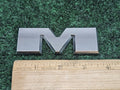 OEM "M" Silver Individual Letter Lettering Emblem Badge Logo Nameplate 7S8
