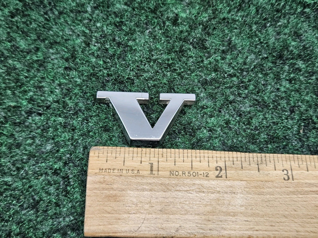 OEM "V" Chrome Individual Letter Lettering Emblem Badge Logo Volvo Nameplate 2S2