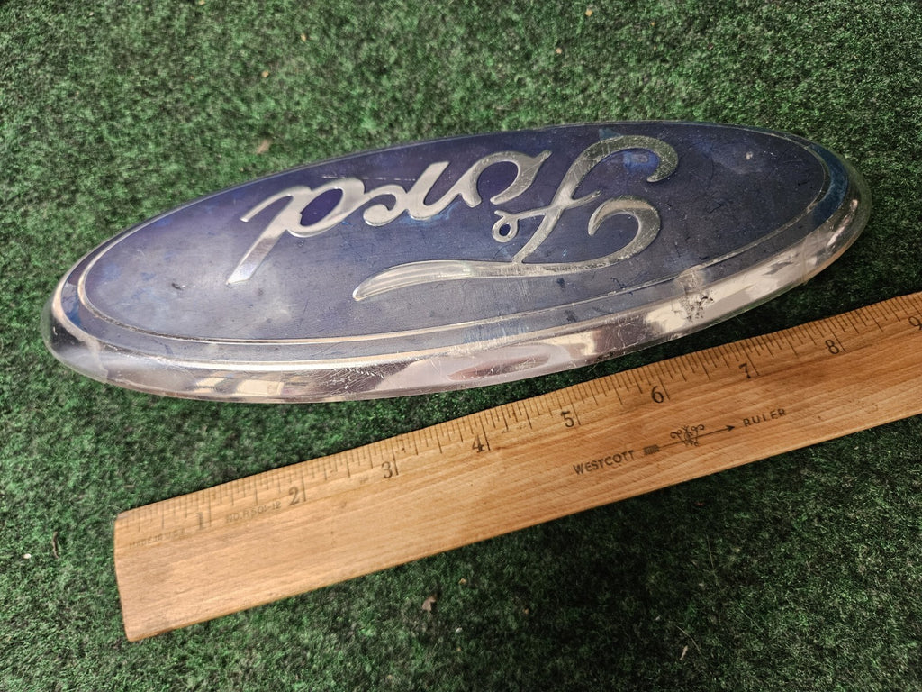Ford Front Grille Emblem OEM 4L34-15402A16-AB 4L34-15402A16-BA Oval Badge 9" 3M4