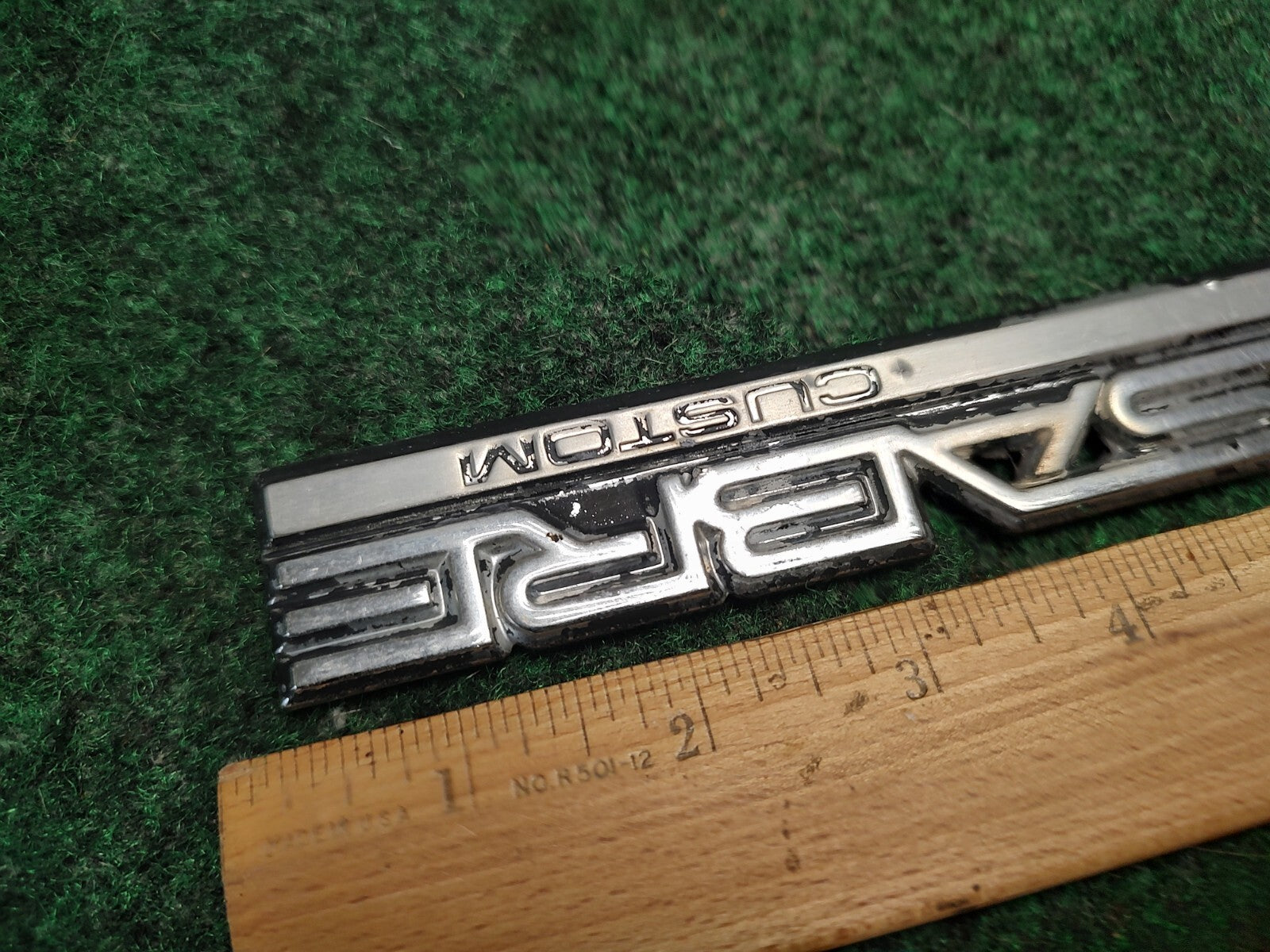 Vintage Buick LeSabre Custom Emblem Badge OEM 80s 90s Metal Trim Nameplate 4S4