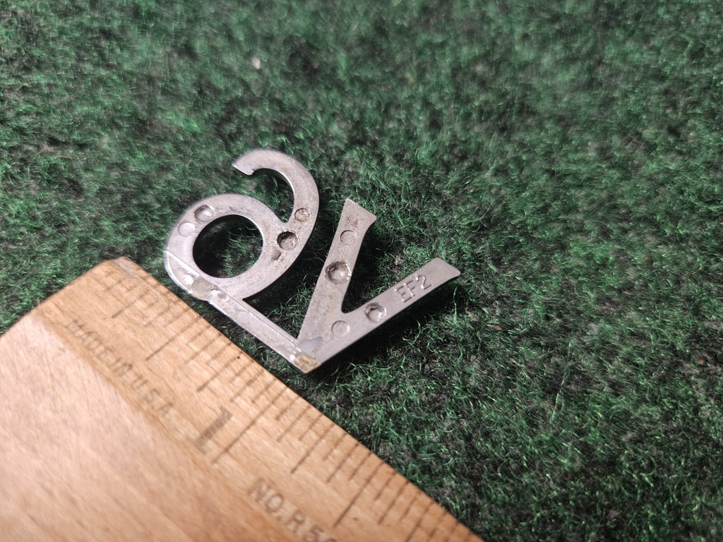 OEM V6 Chrome Black Plastic Emblem Badge Logo Nameplate Name Plate 3M2