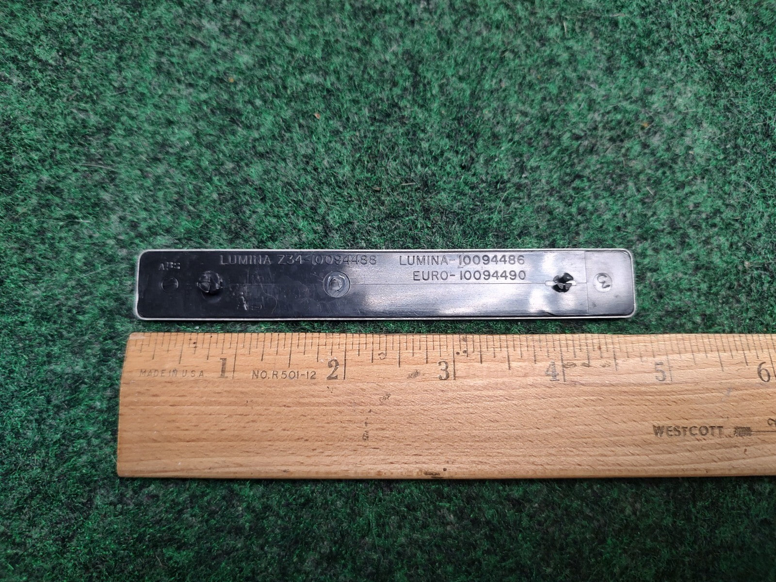Chevy OEM Lumina Gray 4 5/8" Emblem Badge Logo Nameplate Name Plate 10094486 1L4