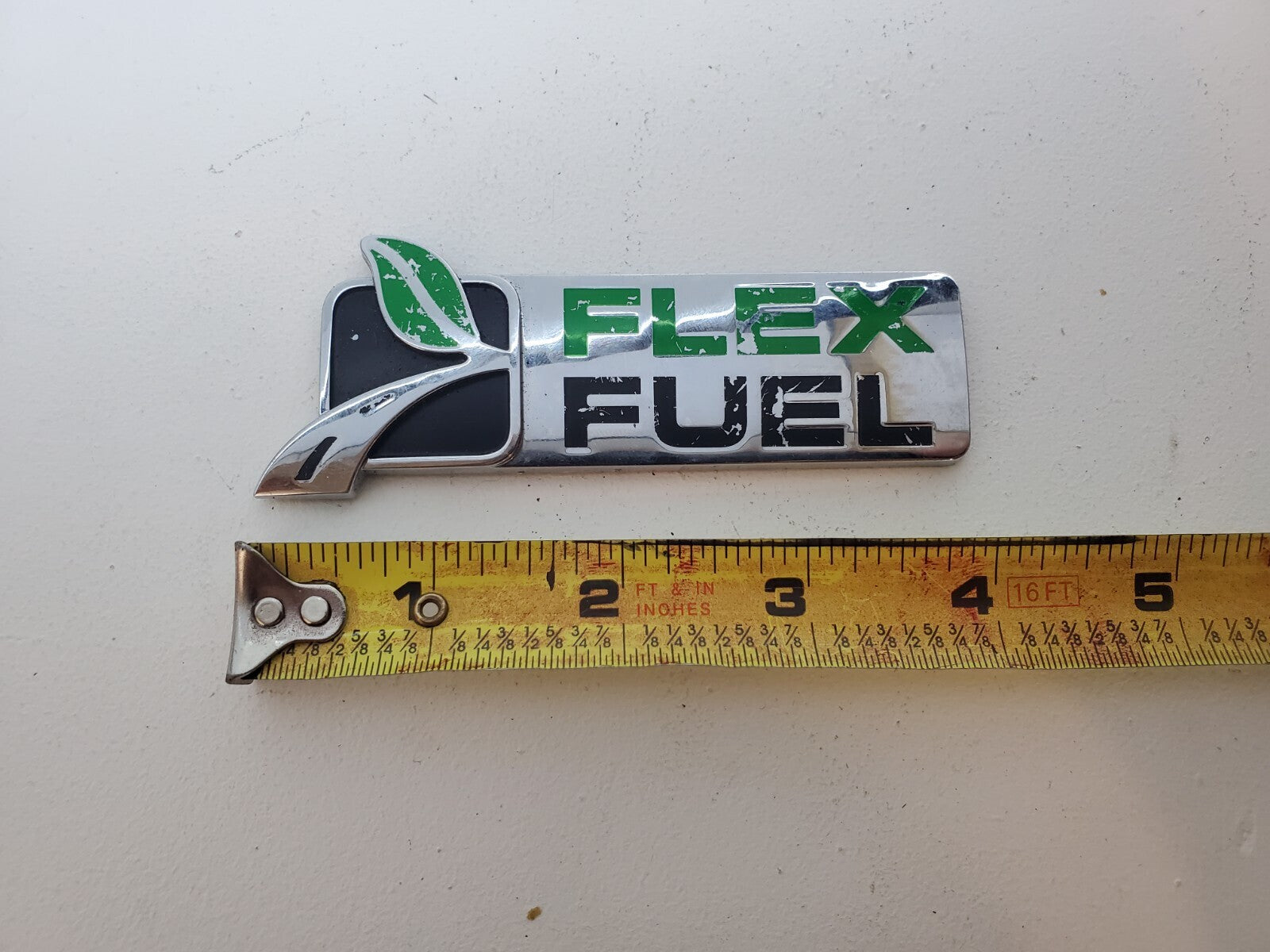 08-12 Ford Escape XLT Rear Gate Chrome Flex Fuel Emblem Badge Logo 2008-2012 5L1