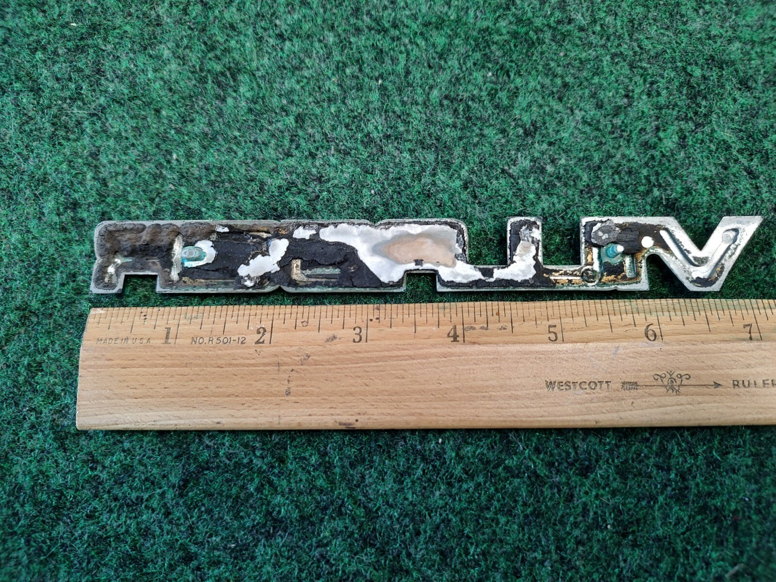 Mercury OEM Villager Chrome & Black 7.125" Emblem Badge Logo Nameplate Name 2M9