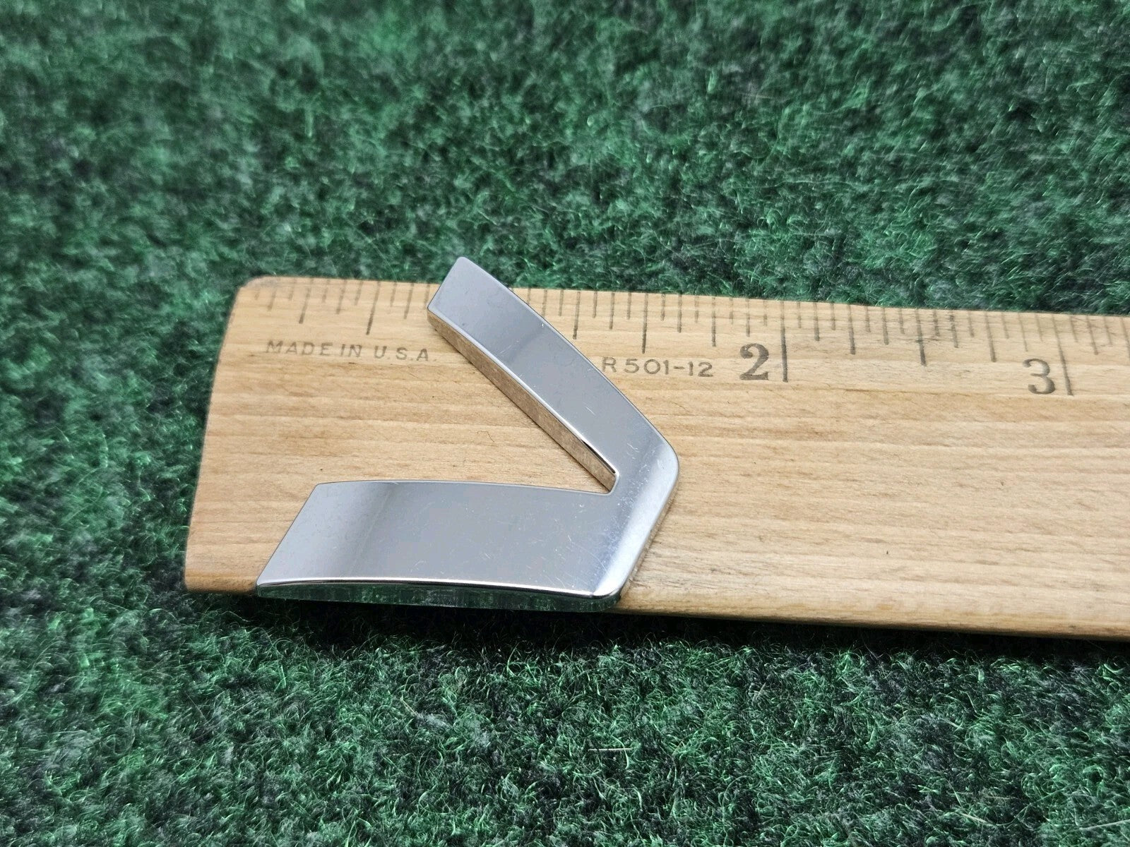 OEM "V" Chrome Individual Letter Lettering Emblem Badge Logo Nameplate 7S8
