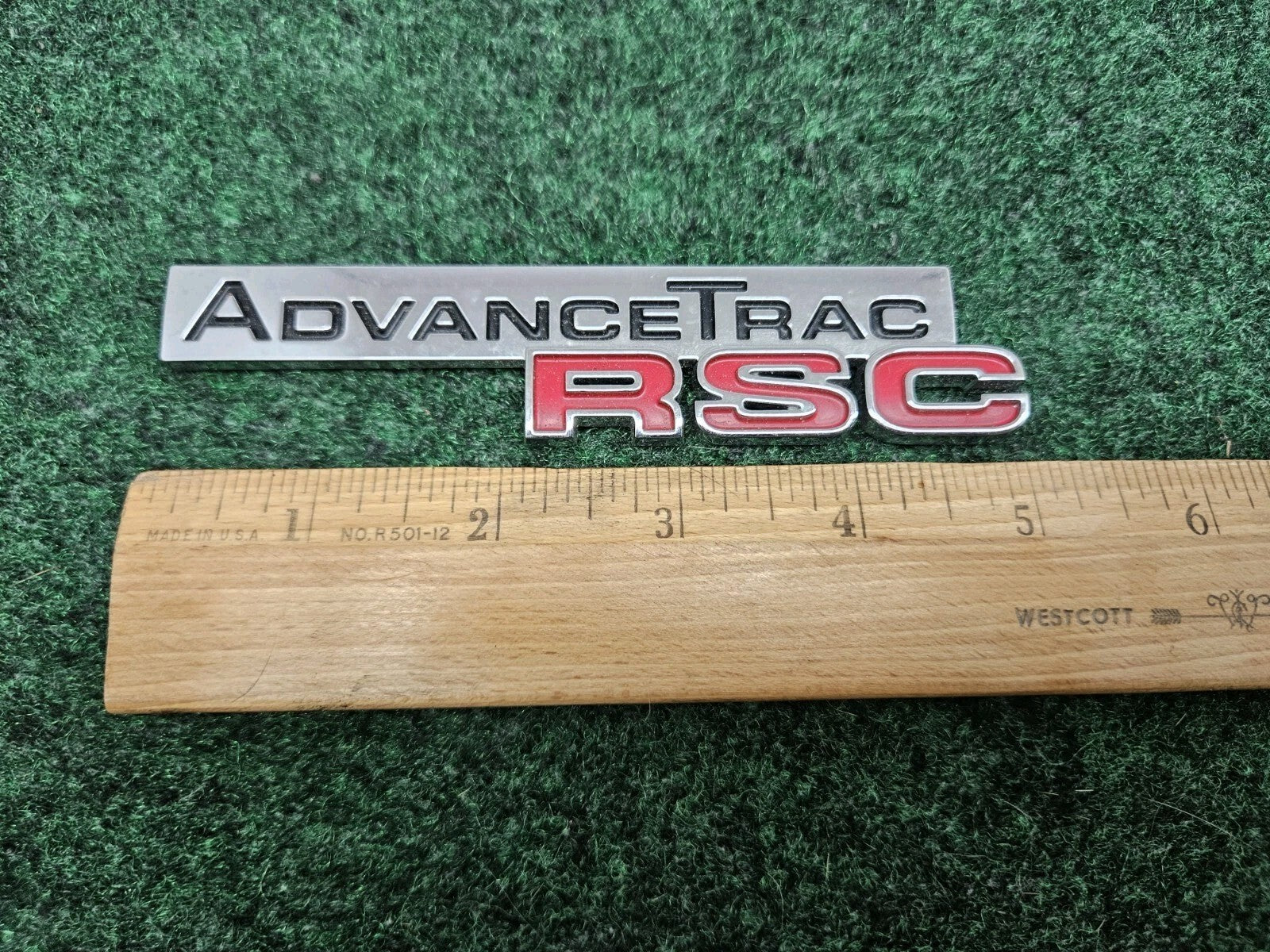 Ford Expedtion Explorer Rear Chrome ADVANCE TRAC RSC NAMEPLATE Emblem 7S8