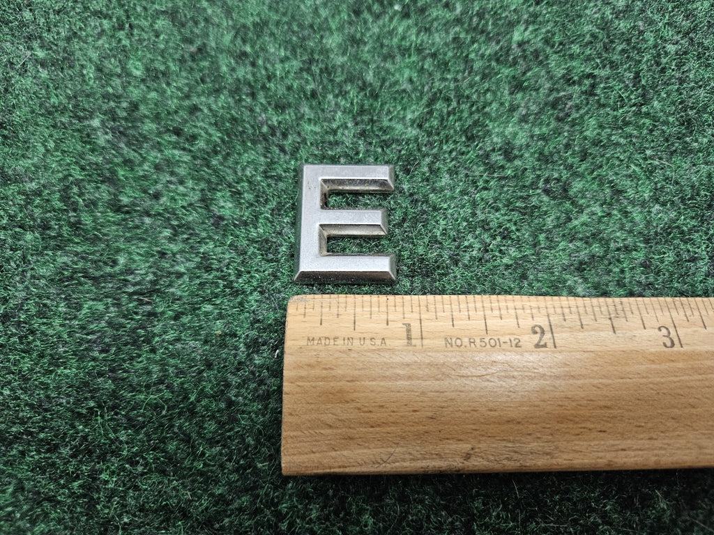 OEM "E" Chrome Hood Hatch Side Individual Letter 3D Emblem Logo Nameplate 7S8