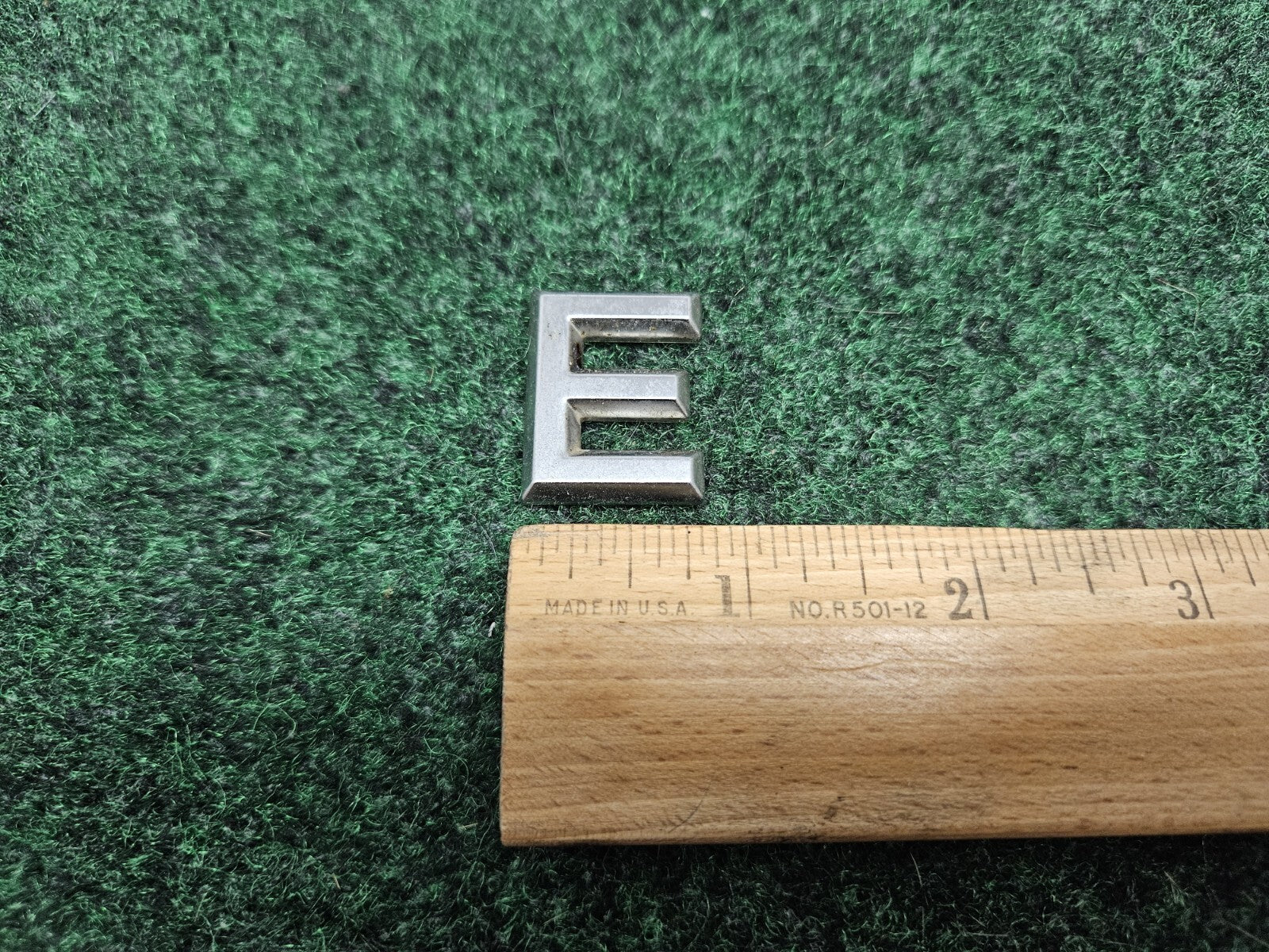 OEM "E" Chrome Hood Hatch Side Individual Letter 3D Emblem Logo Nameplate 7S8