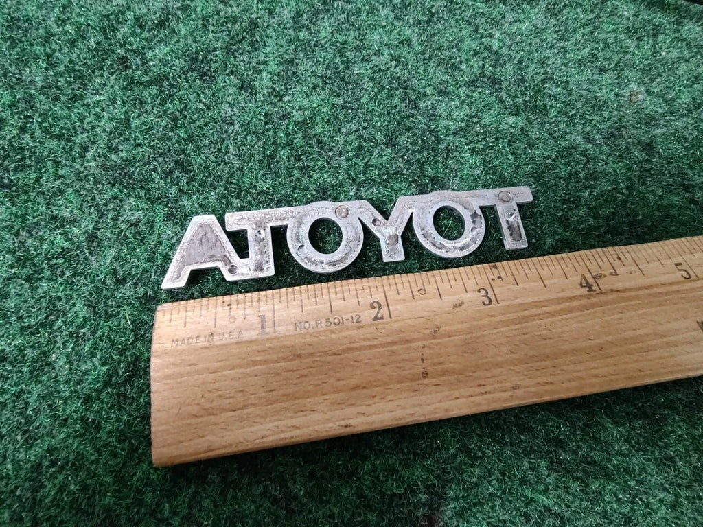Toyota Rear Trunk Lid Emblem Name Plate Nameplate ~3.8" Chrome OEM 8L9