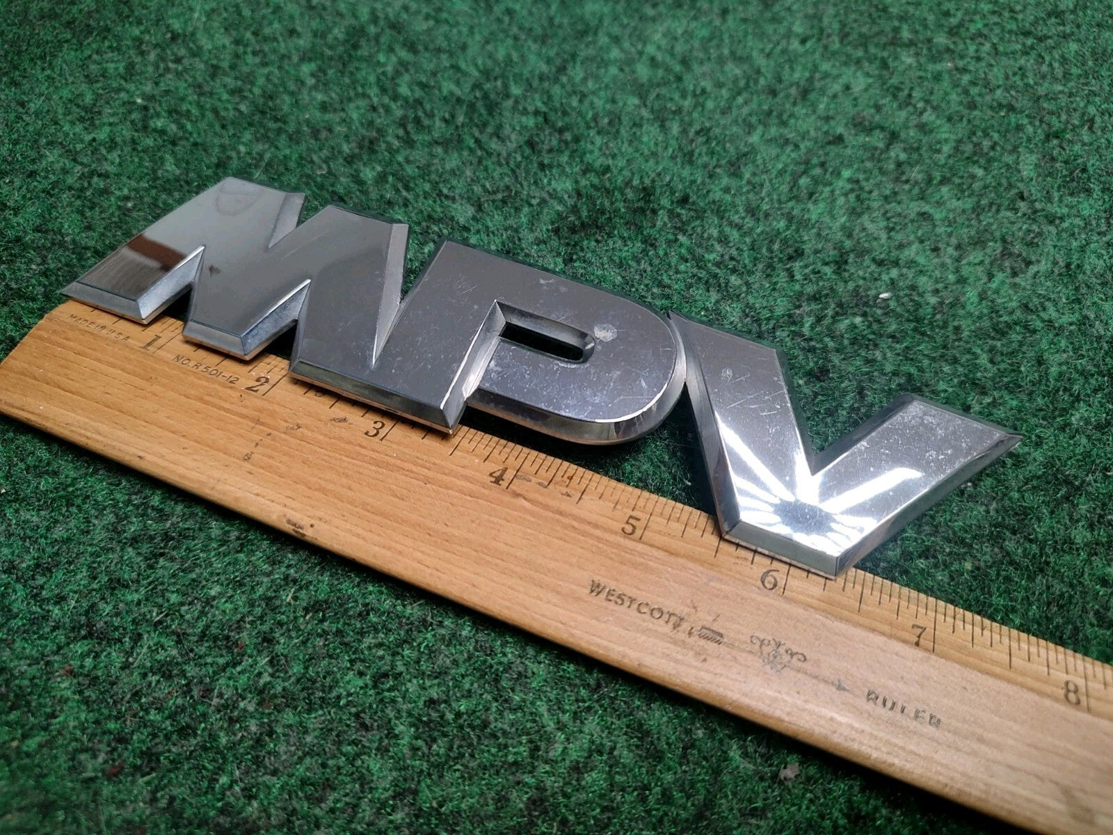 2000-2006 Mazda 'MPV' Rear Trunk Liftgate Chrome Emblem OEM LC63-51-720 2S4
