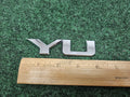 GMC 2007-2020 Yukon "Yu" Letter  Rear Liftgate Emblem Nameplate Chrome 7S9