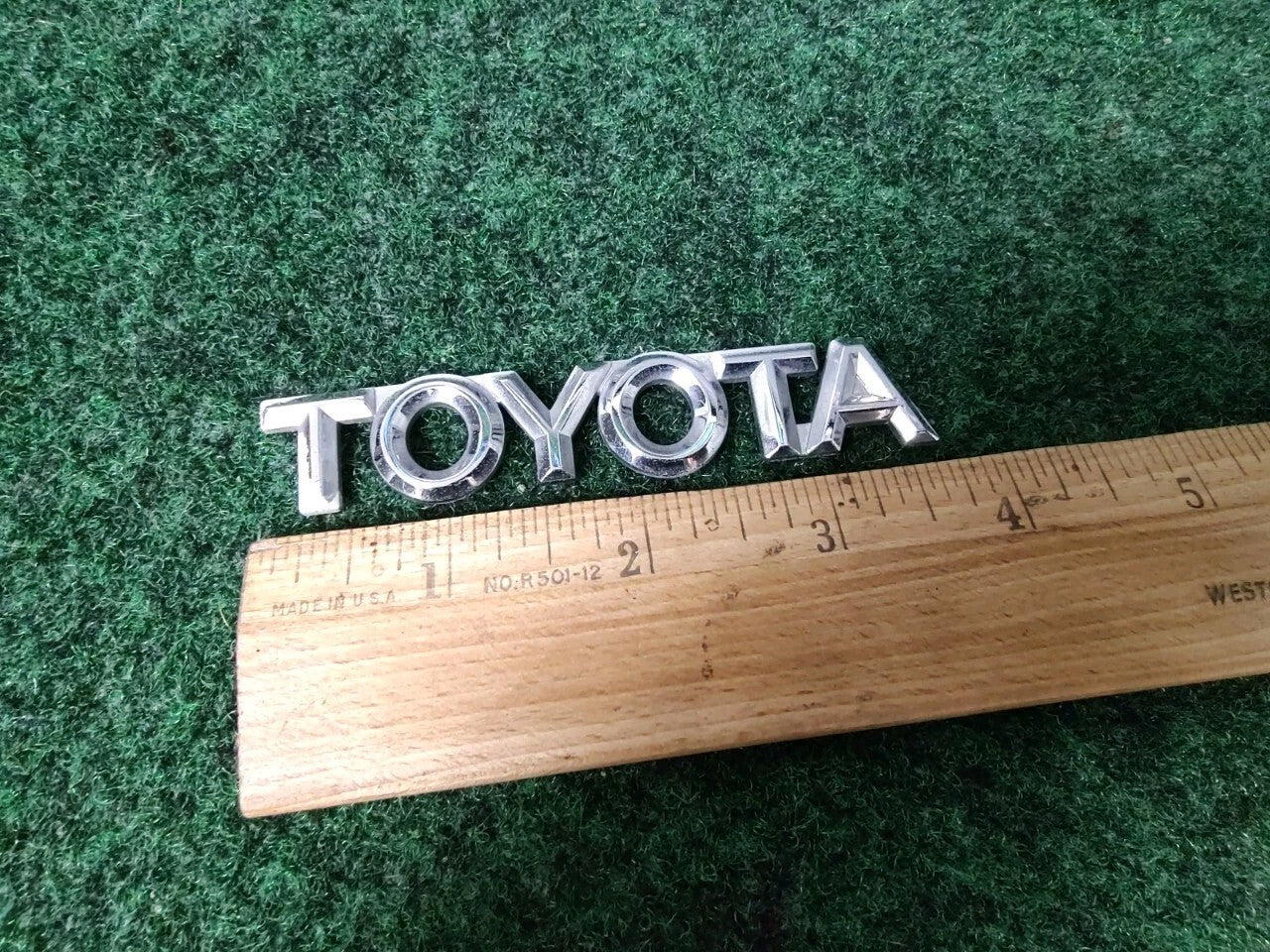 Toyota Rear Trunk Lid Emblem Name Plate Nameplate ~3.8" Chrome OEM 8L9