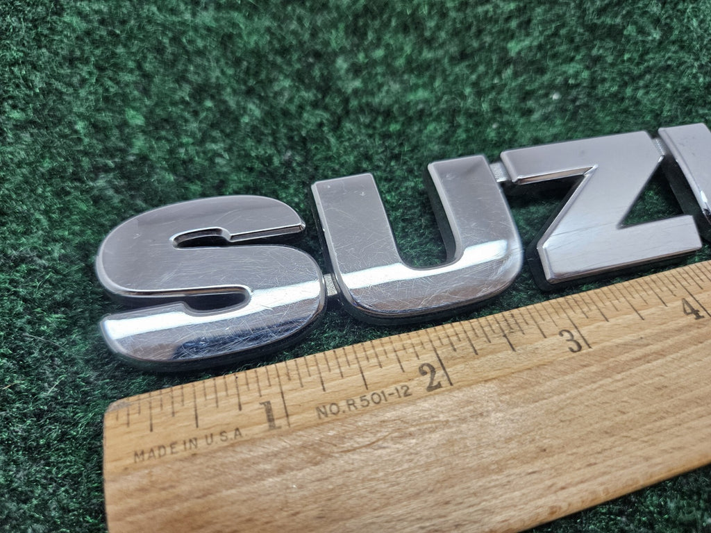 Suzuki OEM Chrome Plastic Emblem Badge Logo Nameplate Name Plate 8.25" GL2