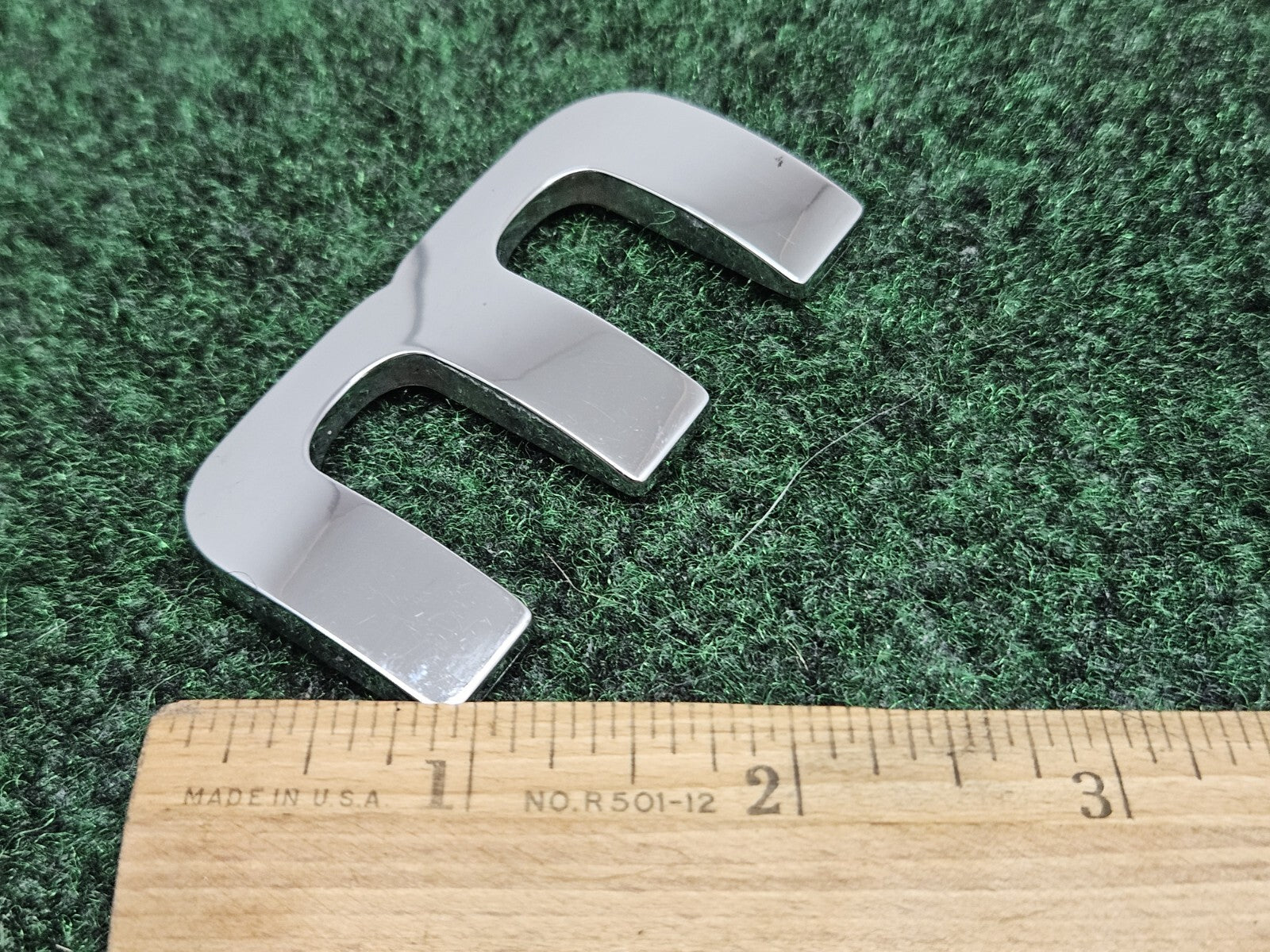 OEM "M" Chrome Individual Letter Emblem Badge Logo Nameplate 7S6