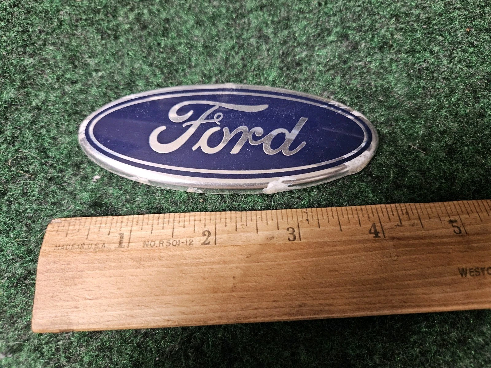 FORD OEM 4.25” GRILLE EMBLEM Logo Badge Name Plate Nameplate 3M3