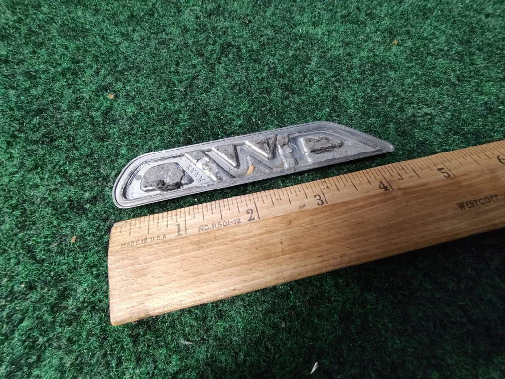 SUBARU BAJA LEGACY OUTBACK AWD REAR GATE EMBLEM LOGO BADGE CHROME USED OEM 4S4