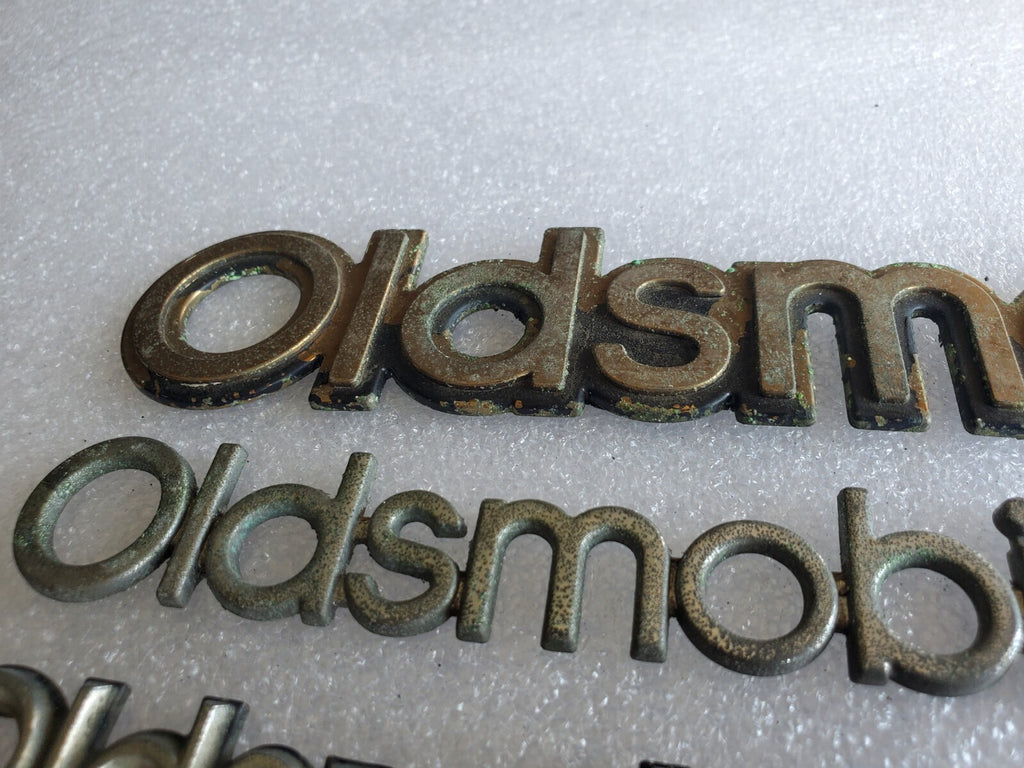 (3) Oldsmobile OEM Chrome Emblem Badge Logo Nameplate Name Plate VNTG