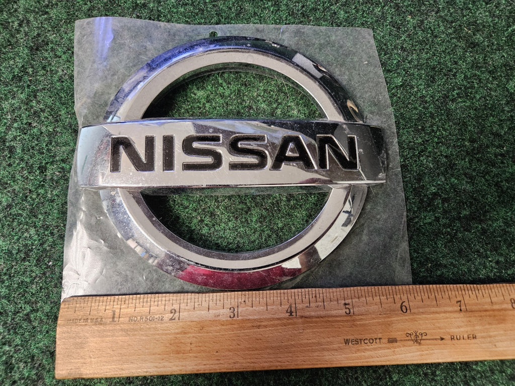 Nissan Emblem OEM Logo Name Plate Nameplate Badge 5.75" 4M6