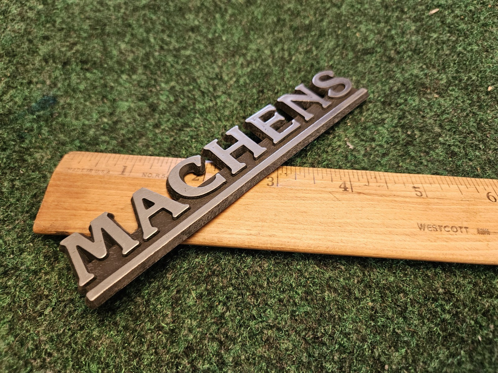 Machens Car Dealership Dealer Badge Emblem Name Plate Nameplate Vintage 5M4