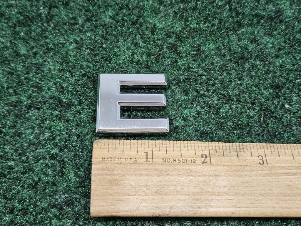 OEM Chrome "E" Hood Hatch Individual Letter Emblem Badge Logo Nameplate 2S2