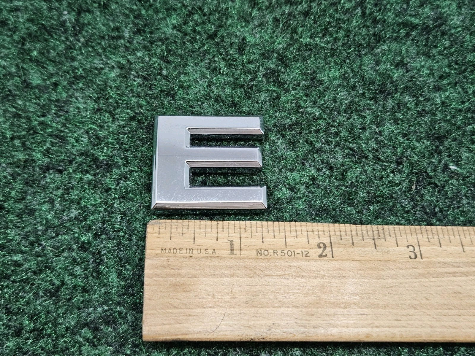 OEM Chrome "E" Hood Hatch Individual Letter Emblem Badge Logo Nameplate 2S2