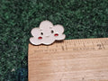 Cloud Happy Smile Metal Enamel Pin Gold Tone Backing Lapel Backpack Hat Brooch