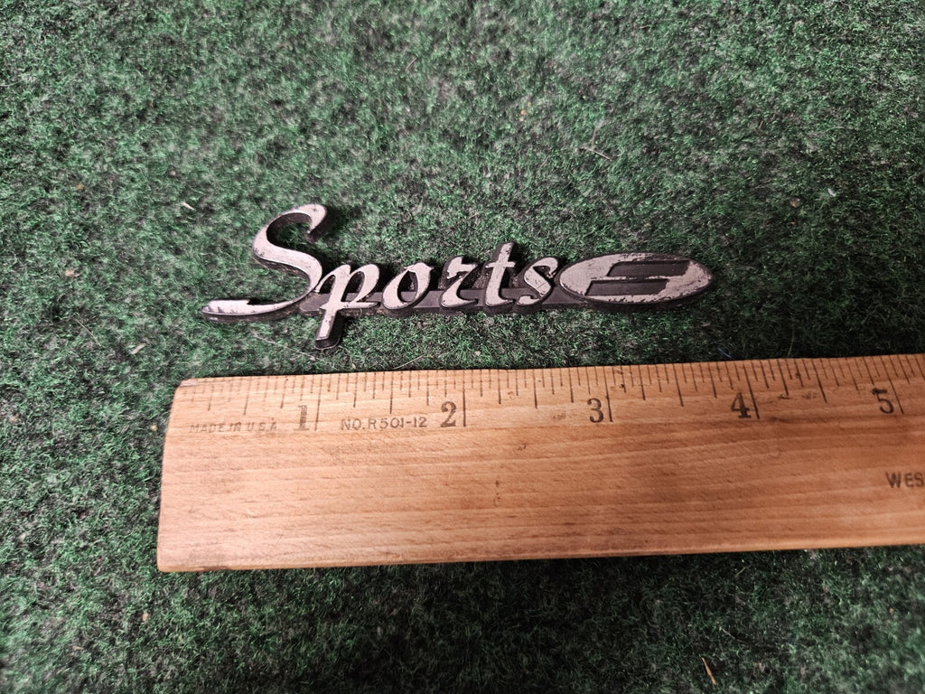 Sport Black Plastic 4" Emblem Badge Logo Nameplate Name Plate Insignia 3M4