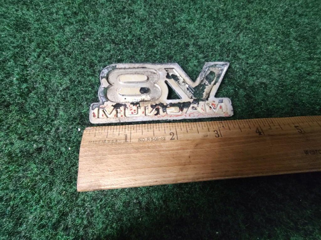 Dodge V8 Magnum Front Fender Plastic Emblem Badge Logo Nameplate Name Plate 1S6
