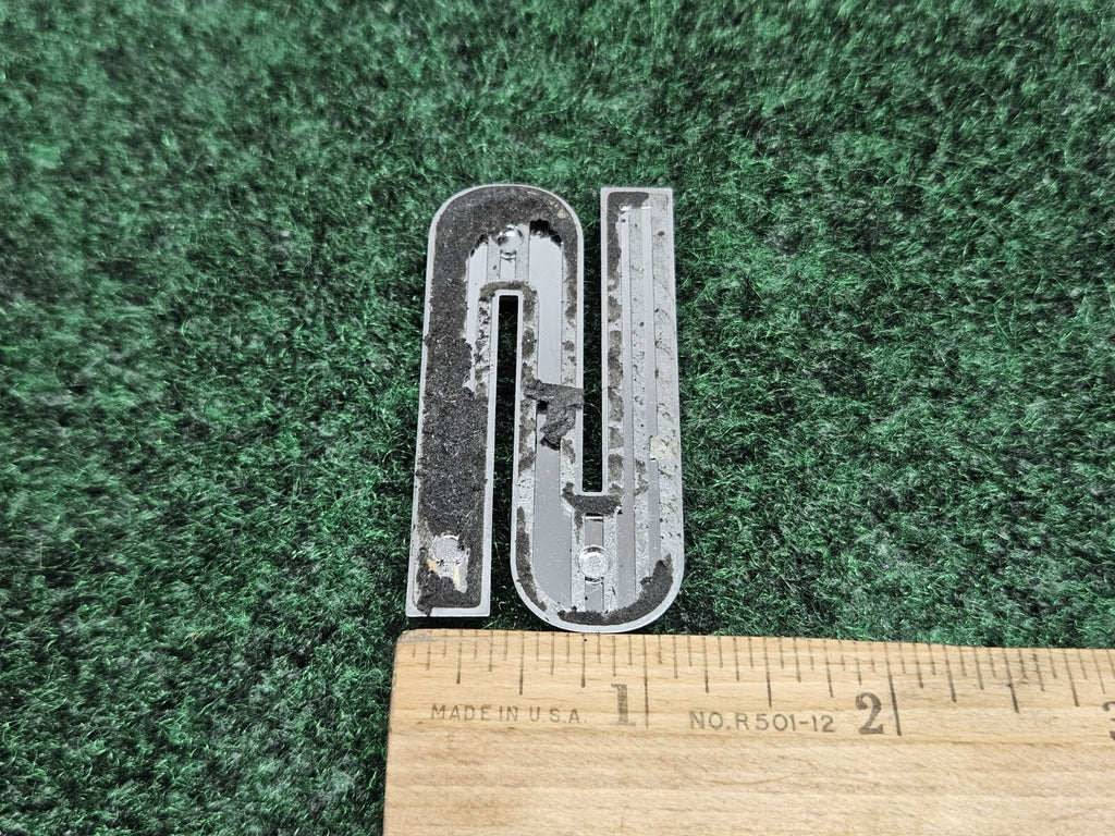 OEM Chrome "S" Hood Hatch Individual Letter Emblem Badge Logo Nameplate 2S2