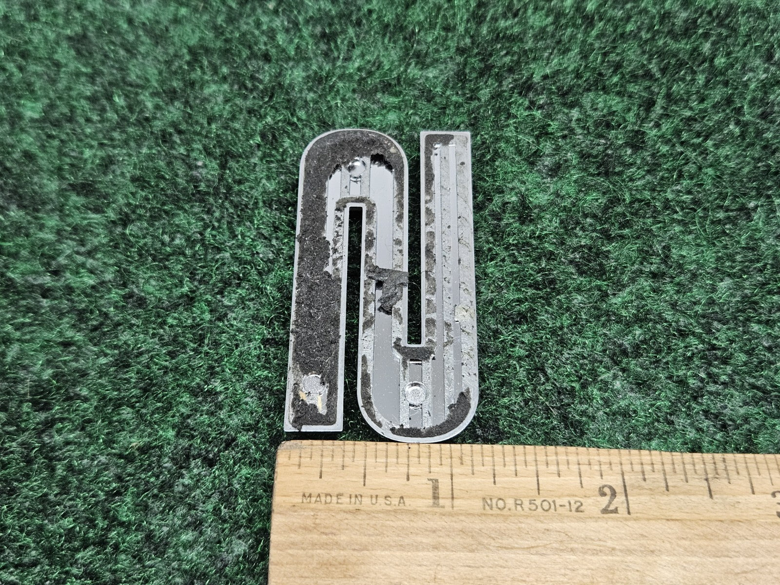 OEM Chrome "S" Hood Hatch Individual Letter Emblem Badge Logo Nameplate 2S2