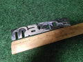Mazda OEM Chrome Emblem Badge Logo Nameplate Name Plate ~7" Inches 4L4