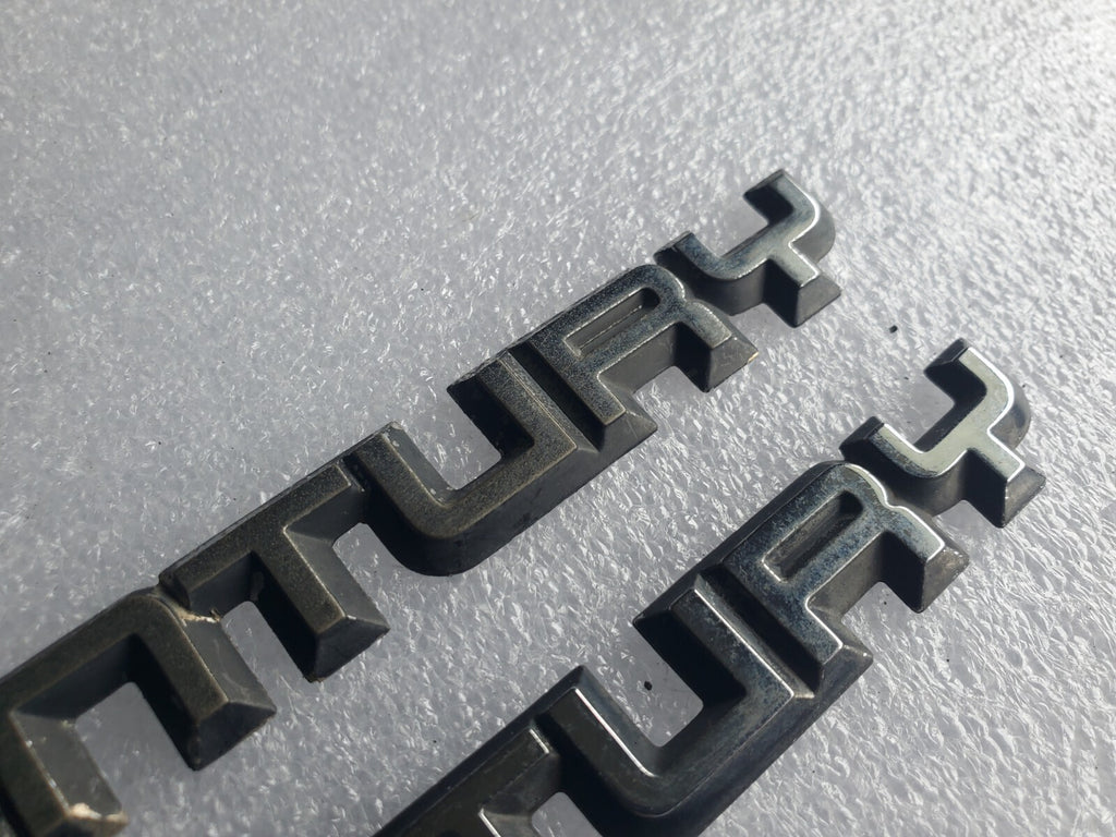 (2) Misc Buick OEM Century Emblem Badge Logo Nameplate Name Plate