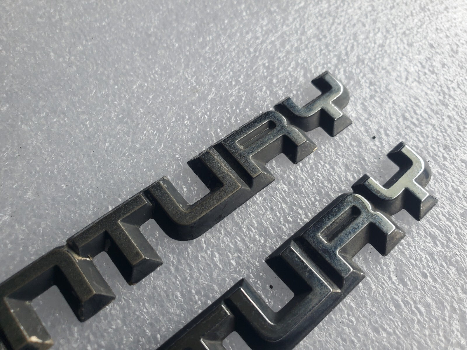 (2) Misc Buick OEM Century Emblem Badge Logo Nameplate Name Plate