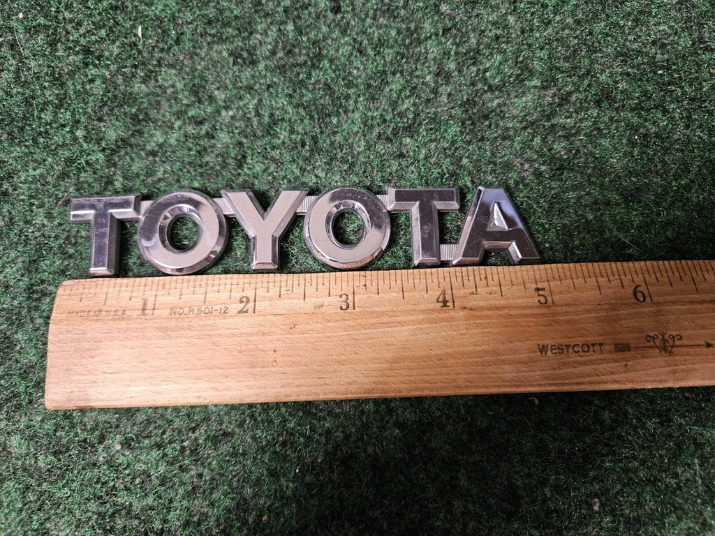 Toyota Rear Trunk Lid Emblem Name Plate Nameplate 5'' Inch Chrome OEM 3M3