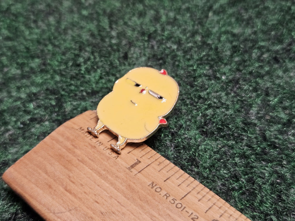 Angry Chicken Lapel Pin