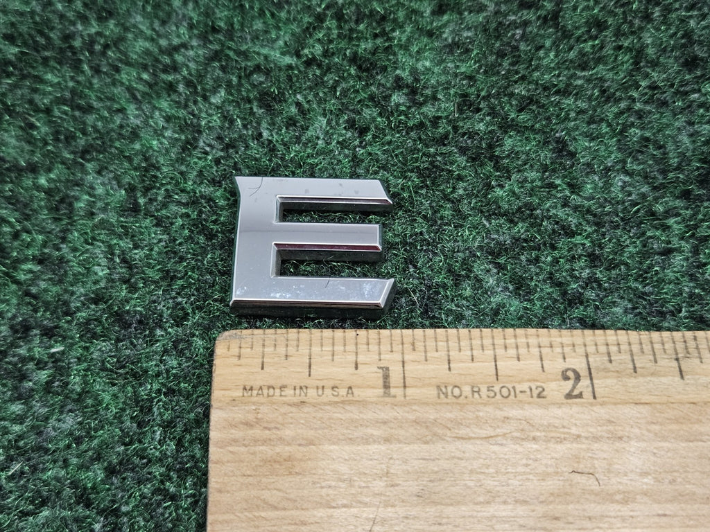 OEM "E" Chrome Individual Sign Letter Lettering Emblem Badge Logo Nameplate 7S6