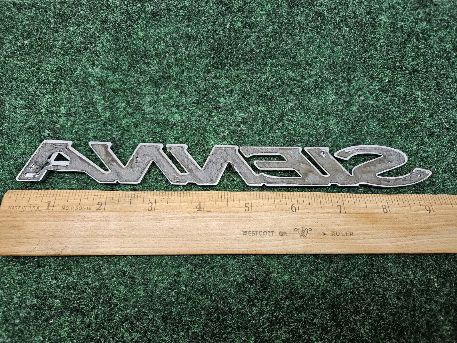 Toyota Sienna Rear Liftgate Lid 9" Inch Emblem Nameplate Name Plate OEM Logo GL1