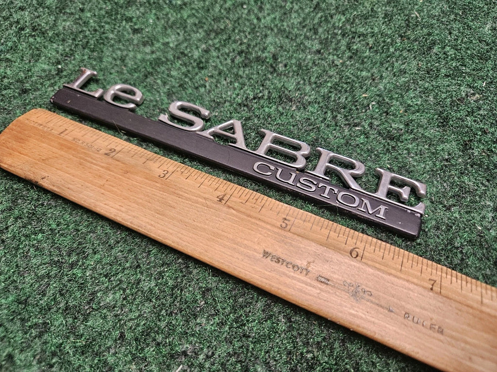 BUICK LESABRE CUSTOM - OEM EMBLEM BADGE SYMBOL LOGO NAME PLATE 5M3
