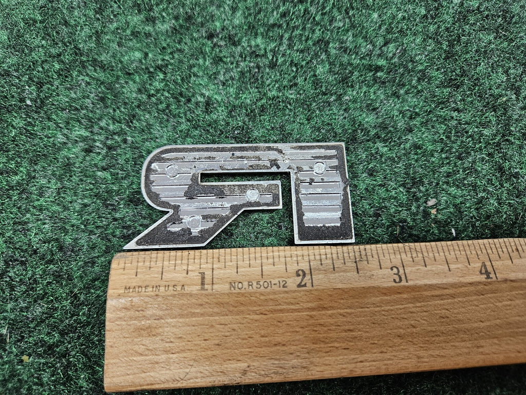 OEM "R" 3D Chrome Individual Letter Lettering Emblem Badge Logo Name 3D 2S2