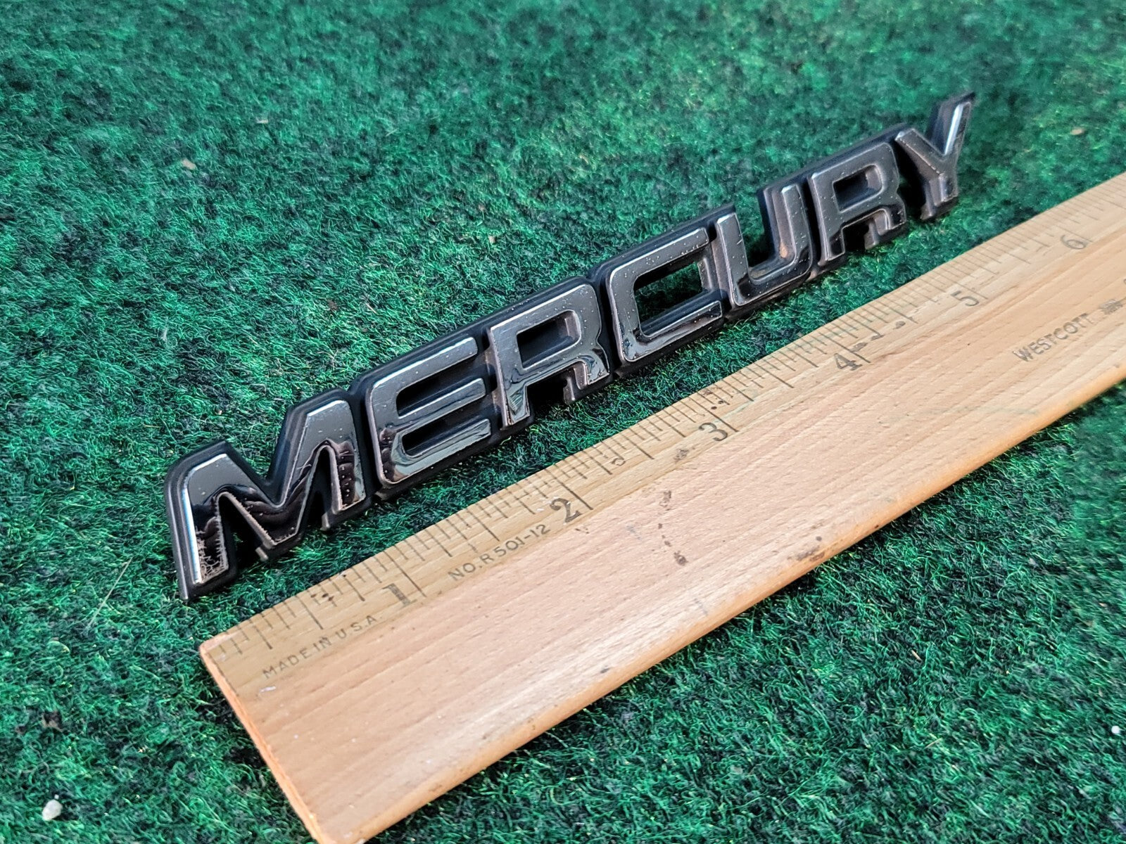 1992-1997 Mercury Grand Marquis Emblem Logo Badge Driver Rear Panel Chrome 1M1