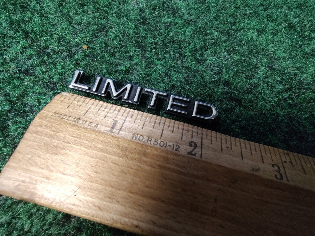 OEM Limited Chrome 2.25" Emblem Badge Logo Nameplate Name Plate Insignia 4S4