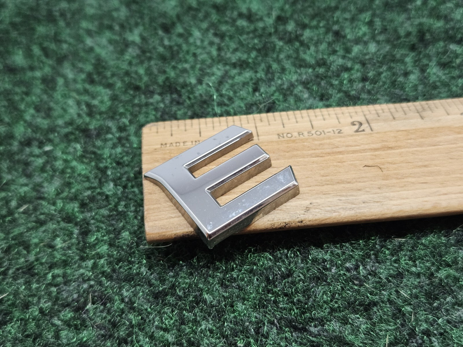 OEM "E" Chrome Individual Sign Letter Lettering Emblem Badge Logo Nameplate 7S6