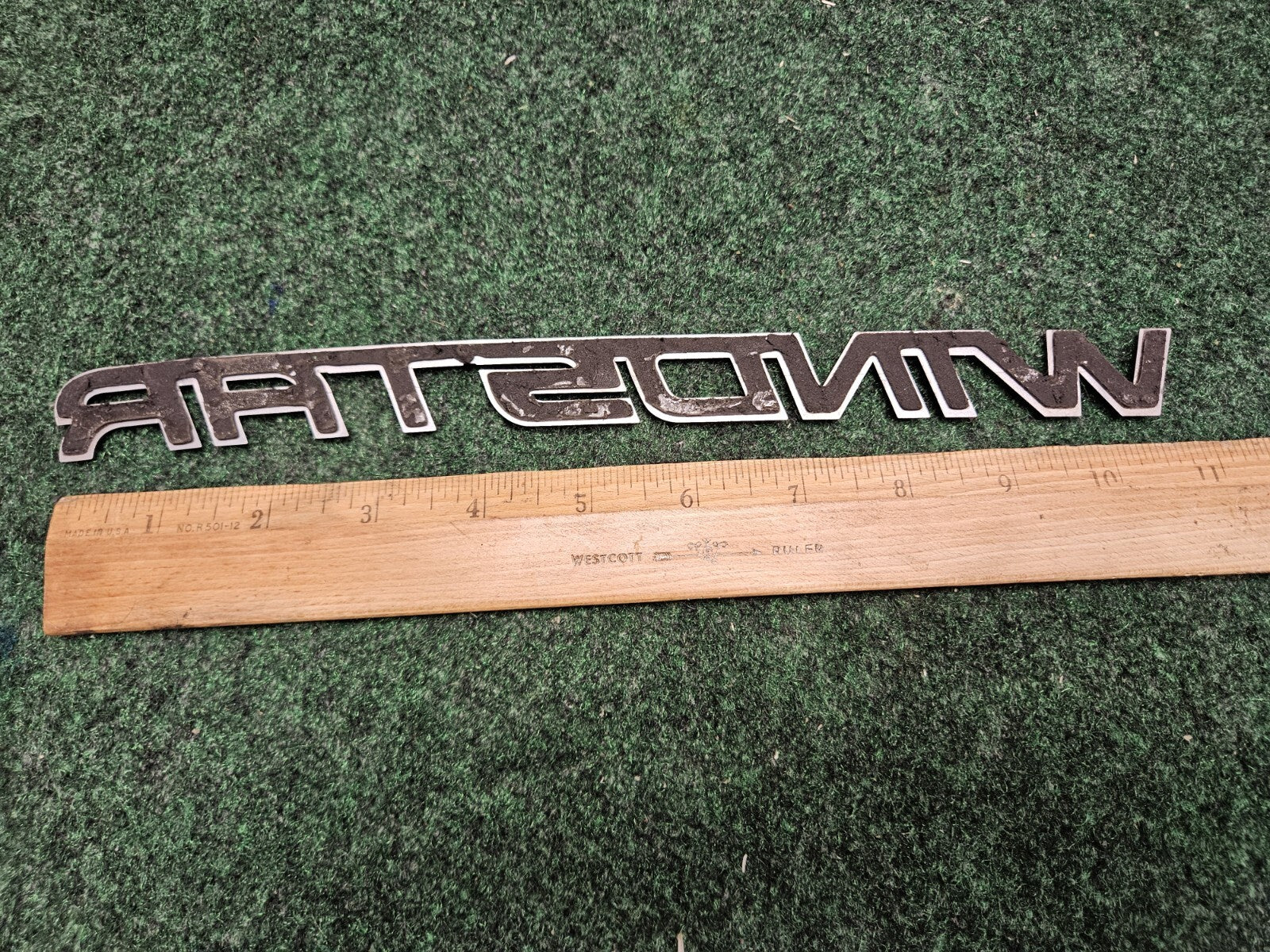 FORD WINDSTAR REAR CHROME EMBLEM NAME PLATE  LOGO BADGE SYMBOL USED OEM 5M2