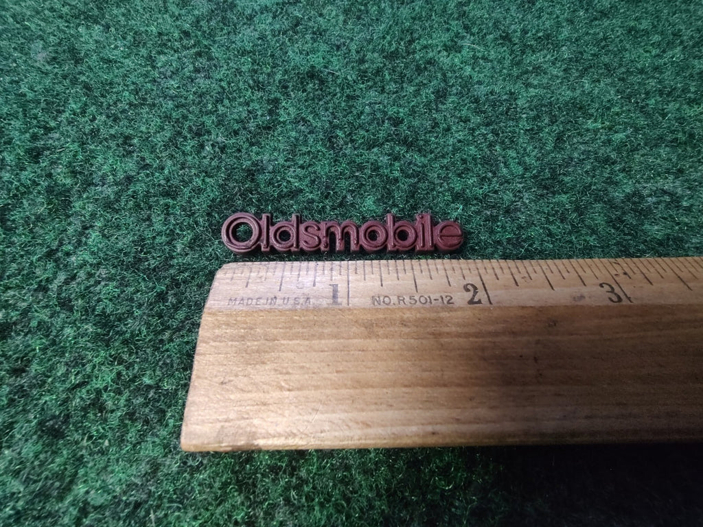 Oldsmobile OEM Chrome Emblem Badge Logo Nameplate Name Plate 2" Inch 8L2