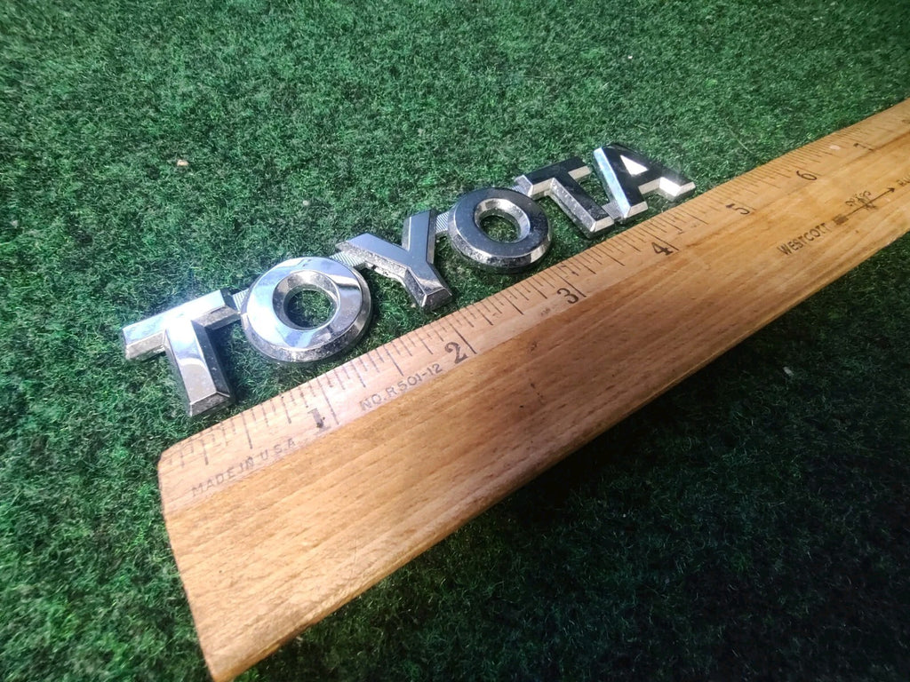 Toyota Rear Trunk Lid Emblem Name Plate Nameplate 5'' Inch Chrome OEM 4S3